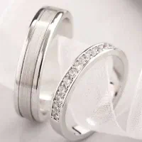 ست نقره حلقه ازدواج