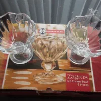 یه دست بستنی خوری یاآجیل خوری بسیار شفاف وبراق