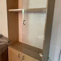 کتابخانه شیشه ای ۲ درب شیشه ای ۲ درب ام دی اف|کتابخانه، شلف، قفسه‌های دیواری|کرج, گلشهر|دیوار