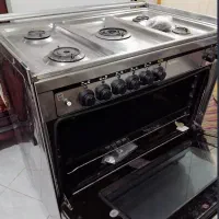 اجاق گاز فردار جوجه گردان پنج شعله سالم