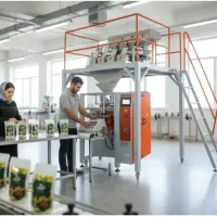 نیروی کار خانم درخط تولید مواد غذایی