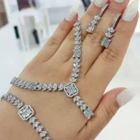 سرویس نقره جواهری ماه و ستاره دریا آب طلا۸۱۶۳۹۴|بدلیجات|تبریز, |دیوار