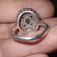 دو عدد انگشتر قدیمی نقره دست ساز با نگبن یاقوت|کلکسیون اشیاء عتیقه|محمدیه-قزوین, |دیوار