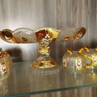 کریستال طلاکوب|ظروف سرو و پذیرایی|محمدیه-قزوین, |دیوار