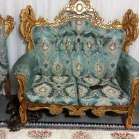 مبل ۹ نفره سلطنتی|مبلمان خانگی و میز عسلی|آبیک, |دیوار