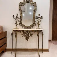 آینه کنسول برنجی