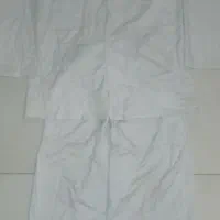 دو دست لباس کار سفید رنگ سالم سایز S