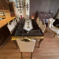 مبل نئو کلاسیک ۹ نفره و میز نهار خوری ۸ نفره|مبلمان خانگی و میز عسلی|تهران, تهرانپارس جنوبی|دیوار
