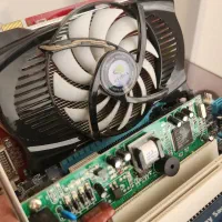 کارت گرافیک nvidia gforce 1Gb 9800GT + کارت شبکه