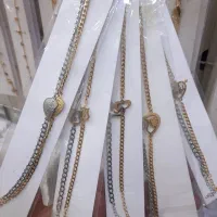 دستبند ست با زنجیر کاتیر و پلاک دارای مدل مختلف