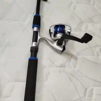 لنسر ماهیگیری چوب و چرخ با قلاب