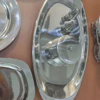 ظروف استیل نو قدیمی شاید برای 35سال پیش باشه|ظروف سرو و پذیرایی|تهران, افسریه جنوبی|دیوار