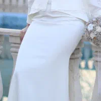 لباس مجلسی سفید سایز ۴۴ ۴۶|لباس|تهران, مولوی|دیوار