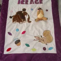 ست مخمل روتختی و قنداق فرنگی