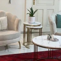 مبل صدفی سفید|مبلمان خانگی و میز عسلی|تهران, جوادیه|دیوار