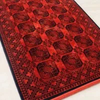 دو عدد فرش ماشینی مدرن وشیک به رنگ قرمز