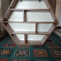 فروش تعدادی گل با گلدان و کتابخانه ومیز تلوزیون