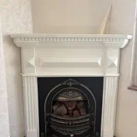 شومینه گازی چوب و سنگ