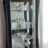 بوفه چوبی ویترین کاملا نو و سالم