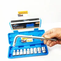 جعبه بکس ۱۰ پارچه آبی کاربردی (جعبه بوکس آچار) ۱/۲|ابزارآلات|شهرکرد, |دیوار