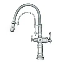 شیرآلات ظرفشویی دو منظوره کروم/ از پخش کننده