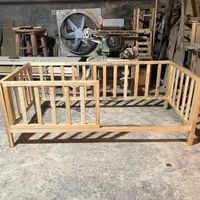 تخت کودک کنار مادر چوبی تمام چوب