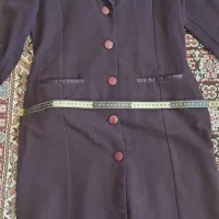مانتو شلوار اداری بادمجانی (۴۲)
