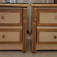 سرویس خواب کامل به همراه تشک 180*200 سانتی رویال|تخت و سرویس خواب|اسلام‌شهر, شهرک واوان|دیوار