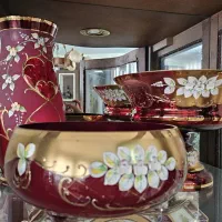 ۳تیکه چینی گل برجسته