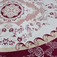 یک جفت قالی کرم و قرمز سالم بدون زدگی و پارگی|فرش|آباده, |دیوار