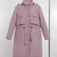 کاپشن کلاه دار زنانه (با قابلیت جدا شدن کلاه)/ نو