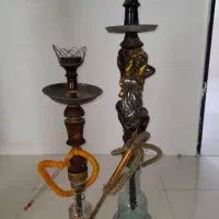 قلیان چوب طرح رخ نگین کاری