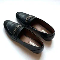 کفش چرم اصل ماسیمو دوتی مشکی. Massimo Dutti