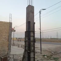 ارموتور‌بند‌،قالب‌بند‌کف،ستون‌سنتی‌وهوایی