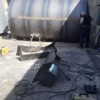 تانکر آب گالوانیزه مخزن گازوئیل منبع فلزی|مصالح و تجهیزات ساختمان|کرج, اتمسفر|دیوار