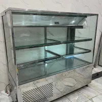 یخچال ویترینی مکعبی مدل آکواریومی