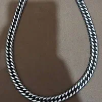 گردنبد استیل چین همراه باسیاه قلم