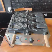 وافل ساز قیفی طرح ماهی