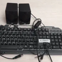 باند کامپیوتر و کیبورد چراغ دار در حد نو