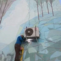 نصب اسپلیت و لوله کشی زیر کار. روکار . رفع نشتی