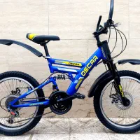 دوچرخه 20 فنردار دنده‌ای ترمز دیسکی در حد نو