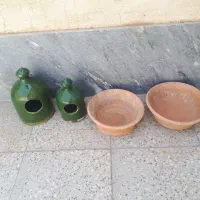 کل آبخوری دانه خوری  کاسه سفالی|لوازم جانبی حیوانات|شیراز, شهرک گلها|دیوار