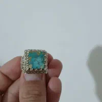 انگشتر  رکاب دست ساز  فیروز عنکبوتی  شماره ۶۲|جواهرات|کرمانشاه, |دیوار