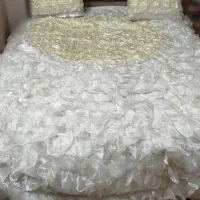 رو تختی ساتن طرح دار