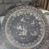 سینی قلم کاری شده مس (قطر۶۰)
