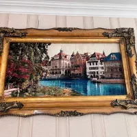 فروش مبل با عسلی و تابلو فرش در حد نو|مبلمان خانگی و میز عسلی|مرند, |دیوار