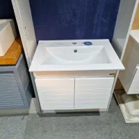 روشویی کابینتی۶۰سانت صفحه بلوطpvc/آینه باکسtolid|لوازم سرویس بهداشتی|بومهن, |دیوار