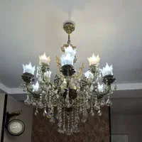 لوستر سایز بزرگ برنج|لوستر و چراغ آویز|نسیمشهر, |دیوار