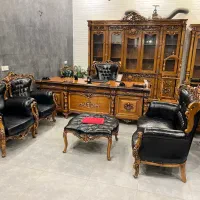 مبلمان اداری کلاسیک میزمدیریت ۲۶۰کتابخانه ۲۸۰فندقی|دفتر کار|تهران, شهرک شریفی|دیوار