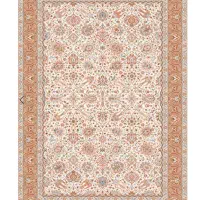 فرش مرینوس کلکسیون کلاسیک طرح مجنون رنگ کرم|فرش|خوانسار, |دیوار